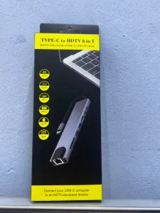 Type-C To HDTV 8 in 1 Adapter front